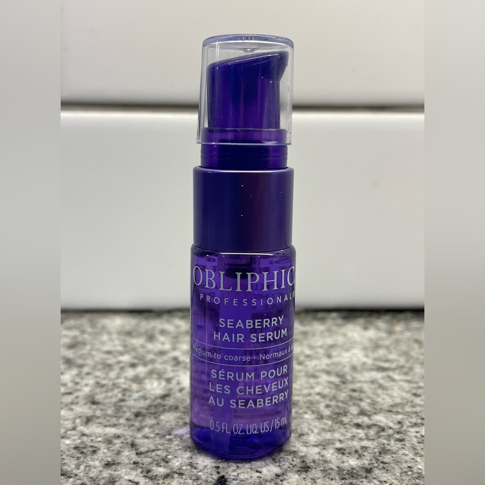 Obliphica Seaberry Hair Serum for Medium to Coarse Hair, .5 fl oz - New